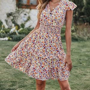 Prettygarden short floral dress